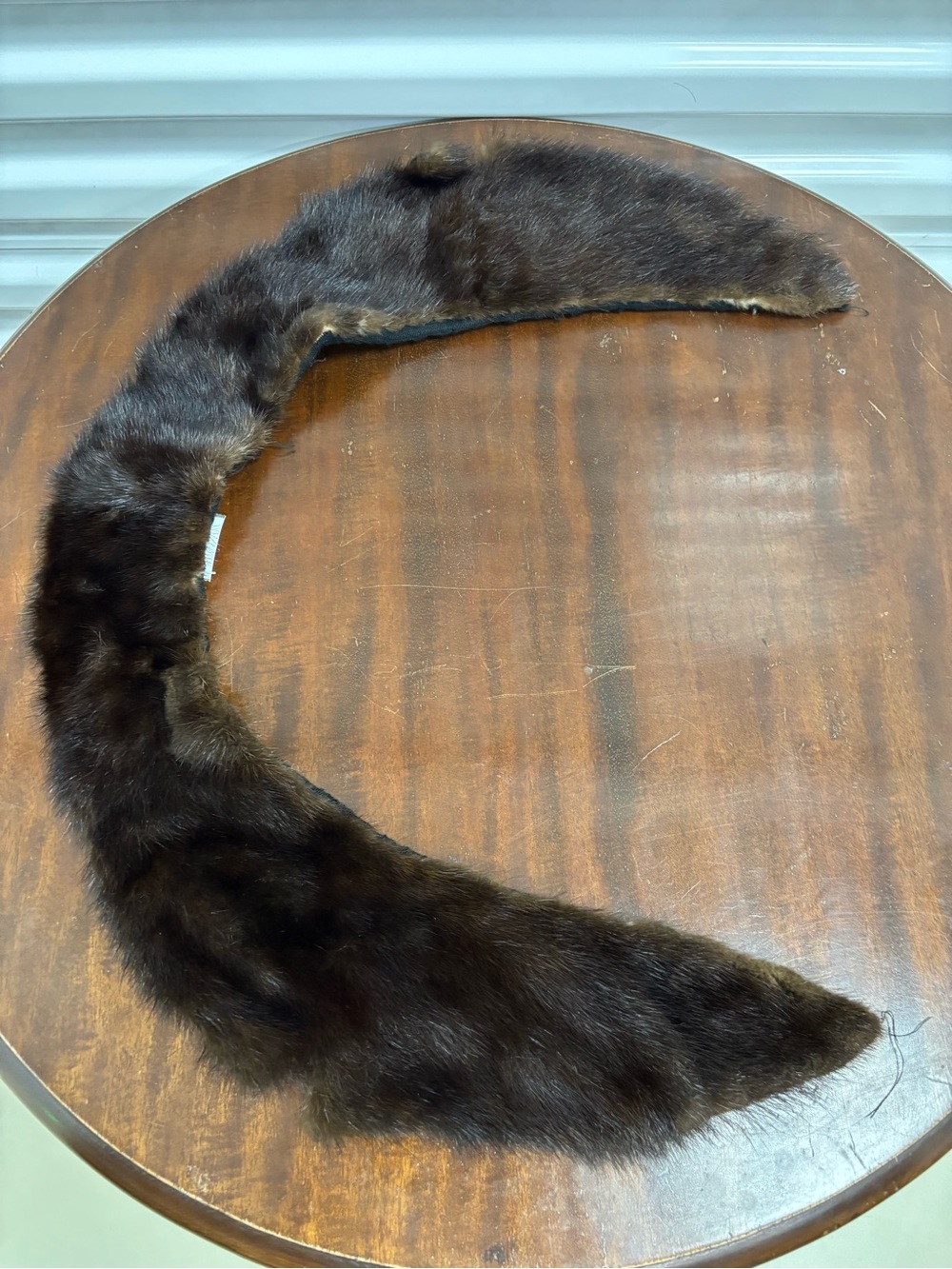 Vintage Women's Dark Brown Fur Collar Scarf